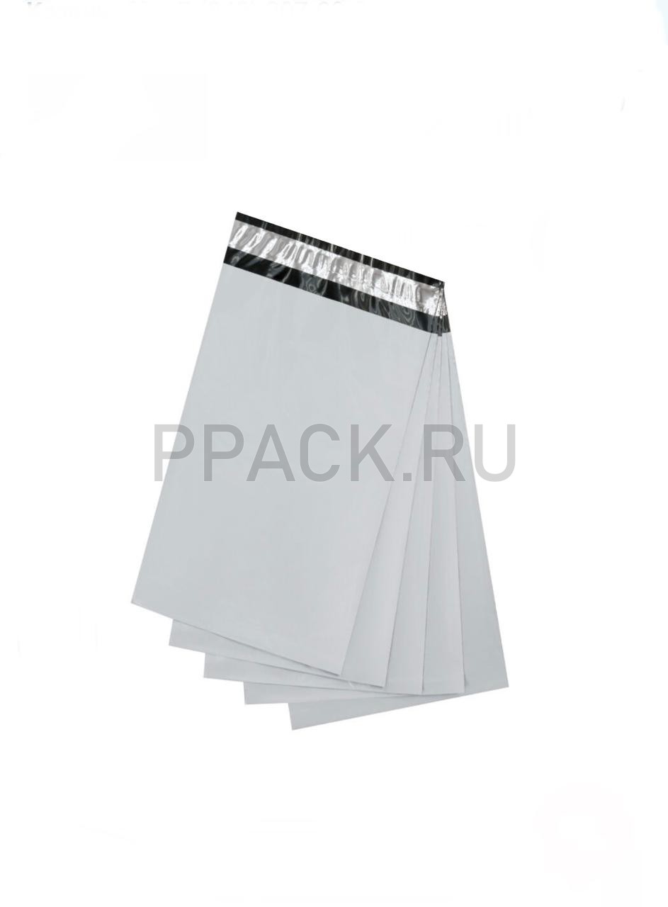 Курьерский пакет с клеевым клапаном 30*40 +4 см, (45мкм) Белый 100 шт.